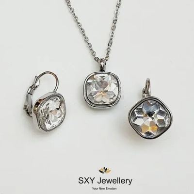 SXY Jewellery Комплект бижута - колие и обици с кристали | ss6086