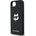 CG Mobile iPhone 16e KARL LAGERFELD MONOGRAM CHOUPETTE HEAD PIN силиконов протектор за телефон, удароустойчив, MagSafe, BLACK KLHCPSE4PGKLCHPK (KLHCPSE4PGKLCHPK)