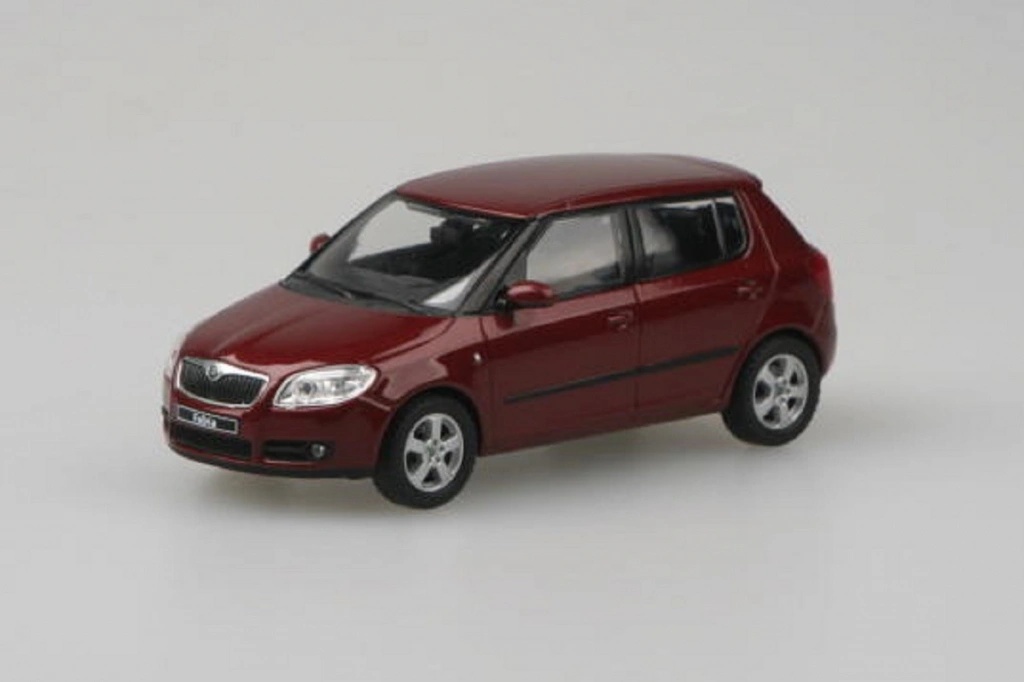 Abrex škoda Fabia II 2006 Červená Flamenco Metalíza 1:43 od 395 Kč