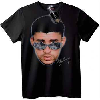 NOONEBRAND Тениска Лице на Знаменитост - XL, Black