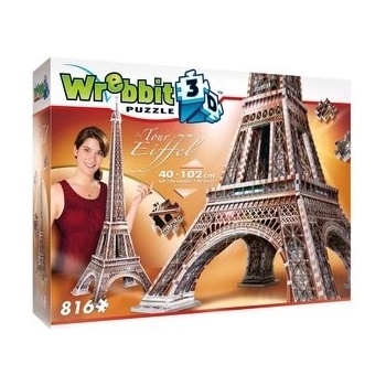 Wrebbit 3D Puzzle Eiffelova veža 816 ks