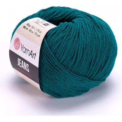 YarnArt Jeans 63 smaragdová