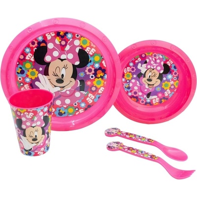 Stor Комплект за хранене Stor - Minnie Bold Florals, 5 части (81215)
