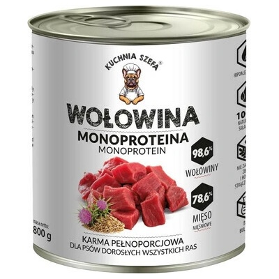 Kuchnia Szefa Monoproteínové hovädzie 800 g