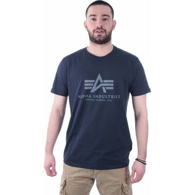 Alpha Industries tričko BASIC modré