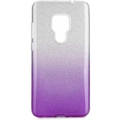Forcell Блестящ Силиконов Калъф за Huawei Mate 20, Forcell Shining Case, Сребро/Лилав (5901737936677)