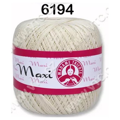 MADAME TRICOTE PARIS Příze Maxi - klasická i Metallic Maxi: 6194 Světle krémová