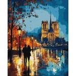 Ideyka Painting by numbers IDEYKA, 40x50cm, metallic, night walk, 1 pc. , in a box