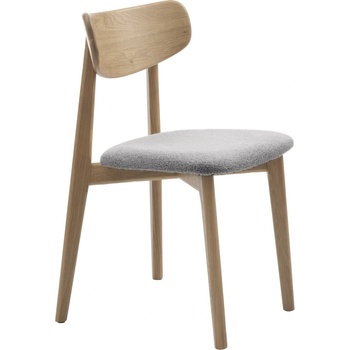 Unique Furniture Трапезен стол в светлосив и естествен цвят Elim - Unique Furniture (49530004)