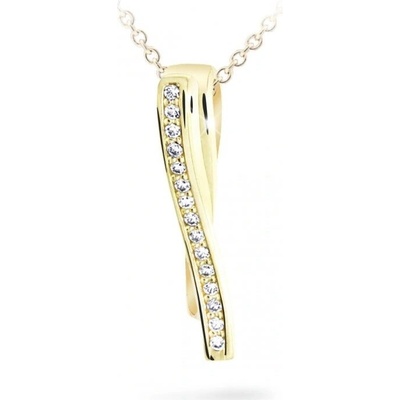 Cutie Jewellery prívesok zo žltého zlata so zirkónmi Z6301 2880 40 10 X 1