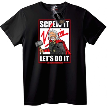 NOONEBRAND Тениска Screw It Let's Do It - M, White
