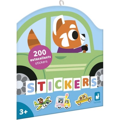 Janod Stickers samolepky dopravní prostředky 200 ks 3+