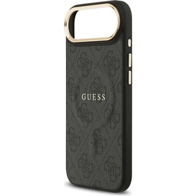 CG Mobile iPhone Air GUESS 4G CLASSIC LOGO силиконов протектор за телефон, удароустойчив, заден капак с кожен ефект, черен GUHMP17MP4MSEGCK (GUHMP17MP4MSEGCK)