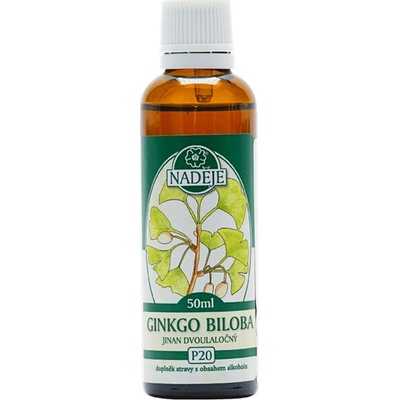 Ginkgo dvojlaločné P20 tinktúra z púčikov rastlín 50 ml