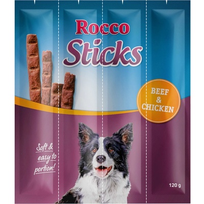 Rocco Sticks hovädzie a kuracie 3 x 12 kusov 360 g