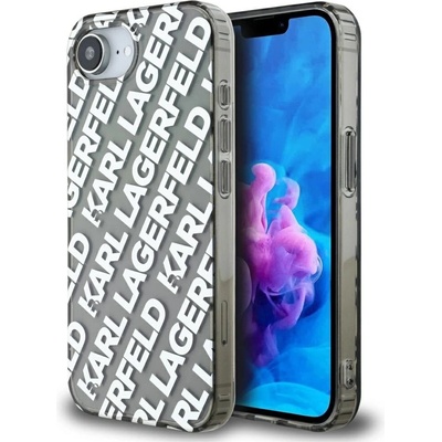 KARL LAGERFELD Калъф Karl Lagerfeld IML Repeat Logo за iPhone 16e - сребрист (3666339454289)
