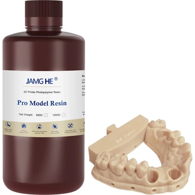 3izmerno / jamg he Фотополимерна Смола JAMG HE Dental Pro Model Resin 405nm / 1000g - смола за ортодонтски модели с висока точност