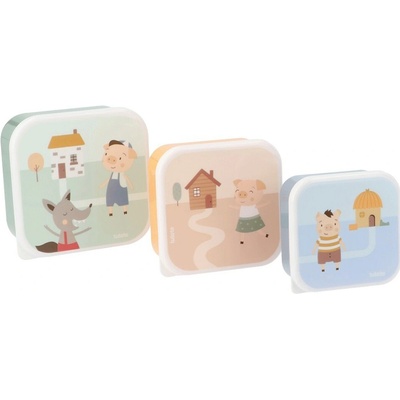 Tutete Desiatové boxy 3 ks The Three Little Pigs