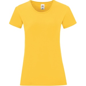 Fruit of the Loom LADY-FIT ICONIC 150 T / Дамска тениска с къс ръкав - слънчогледово/жълто XS (161432a3900)
