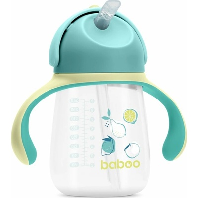 Baboo Cup with Silicone Straw hrnček s rúrkou Lagoon Fiesta 260 ml