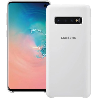 Samsung Оригинален гръб Silicone Back cover за Samsung Galaxy S10 - Бял