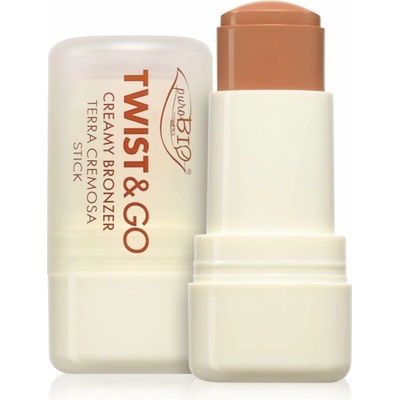 puroBIO Cosmetics Twist&Go krémový bronzer v tyčinke 02 Biscuit 5 g