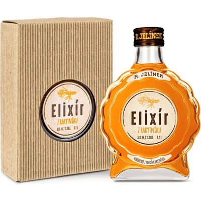 Rudolf Jelínek Elixír z Rakytníku Budík 14,7% 0,2 l (dárčekové balenie)