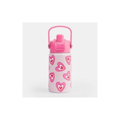 Goomby Бутилка за вода 420мл Pink Retro Hearts