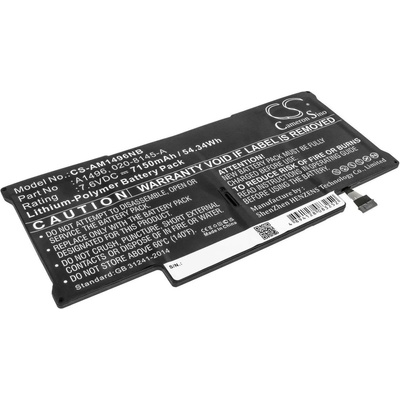 Cameron Sino Apple MacBook Air 13 A1466 2013-2012-2014, LiPo, 7, 6V, 7150mAh, CAMERON SINO (CS-AM1496NB)