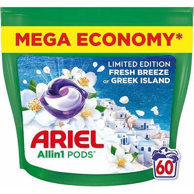 Ariel All in1 Pods Kapsle na praní Fresh Breeze of Greek Island 60 PD – Hledejceny.cz