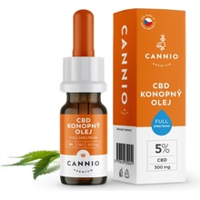 CANNIO CBD konopný olej 5% Full Spectrum 10 ml