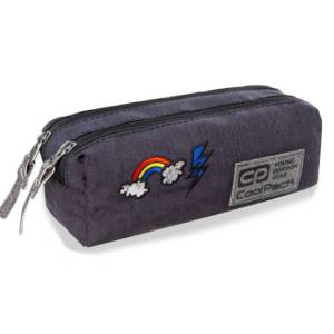 COOLPACK Cool Pack - Несесер с два ципа Edge Sparkling Badges Grey