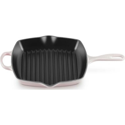 Le Creuset 20183267770422 Grilovacia panvica Signature štvorcová 26 cm svetloružová