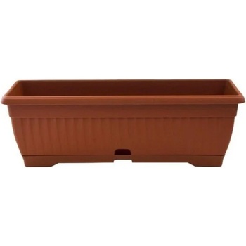 Image 1 of Сандъче за цветя ребро керамика 50см (си-57668-8)