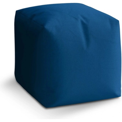 Sablio Taburet Cube Námořní modrá - 50x50x50 cm
