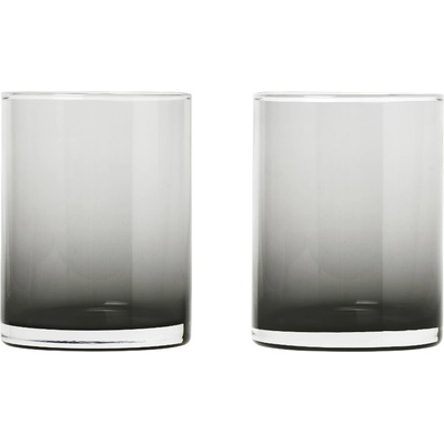 Blomus Sklenice na vodu MERA kouřová sklo 2 x 220 ml