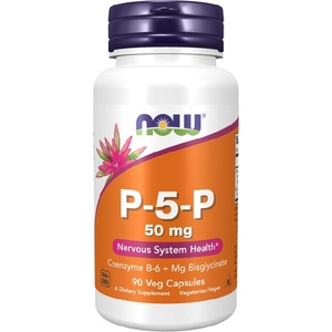 NOW NOW P-5-P 50 mg, 90 Veg Capsules