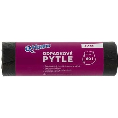 Q-Home pytle na odpadky 60 l 60x70 cm 30 ks – Hledejceny.cz