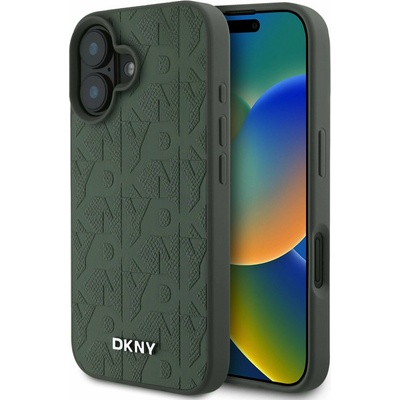 DKNY кожен (PU) заден калъф за iPhone 16 Green DKNY | Zelen | ЖЕНИ | UNI