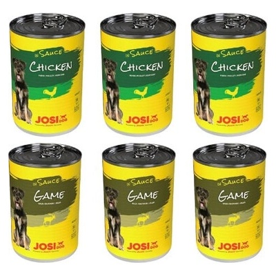 Josera JosiDog Adult Mix kuře a zvěřina v omáčce 6 x 415 g
