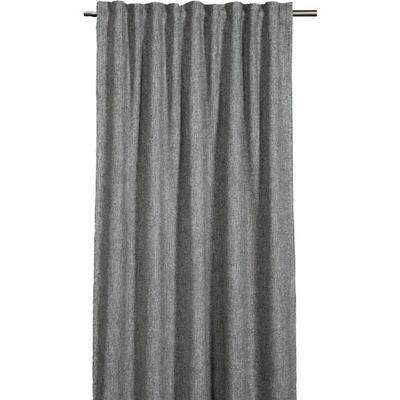 Sehlbach Záves so skrytými pútkami, Dimout fleece, strieborne sivý 245 x 130 cm