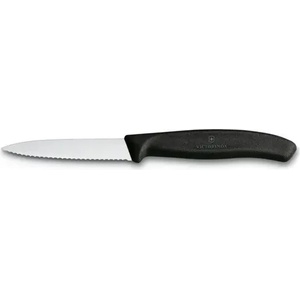 Victorinox Нож за плодове Swiss Classic 10см, назъбен, черен (6.7733)