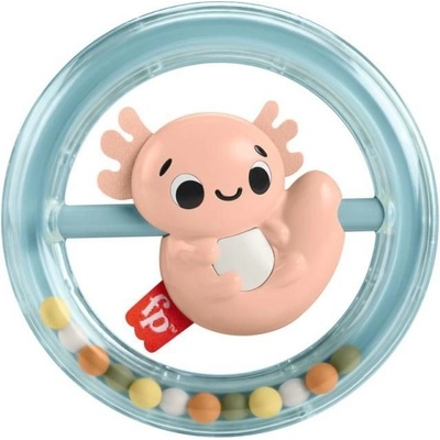 Fisher Price chrastítko kousátko axolotl HRB19