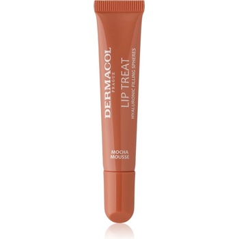Dermacol Lip Treat хидратиращ блясък за устни цвят 8 Mocha Mousse (Caramel Toffee) 10ml