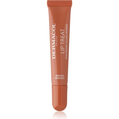 Dermacol Lip Treat хидратиращ блясък за устни цвят 8 Mocha Mousse (Caramel Toffee) 10ml