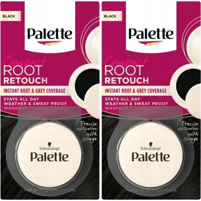 Palette Root Retouch Černý Korektor na Krytí Odrůstů v Pudru 3g x2