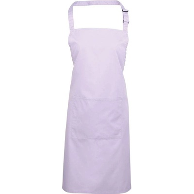 Premier PR154 Zástěra s laclem a kapsou na břiše Colours fialová lilac