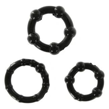 Seven Creations Комплект 3 бр. еластични пенис пръстени Jelly Rings