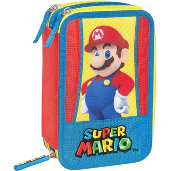Panini Несесер с пособия Panini Super Mario - Tricolore, 3 ципа (71854)