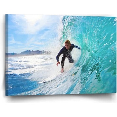 Sablio Obraz surfista na vlne - 60x40 cm